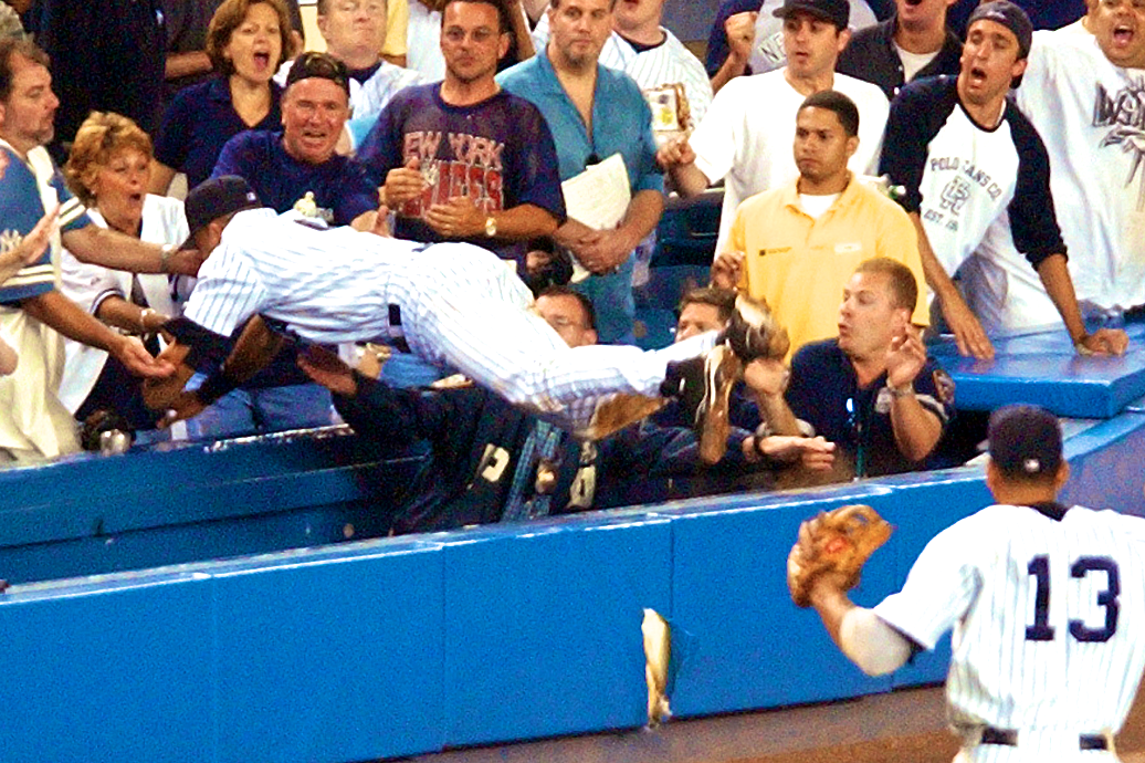 The Dive, Derek Jeter goes into the stands for an amazing catch 