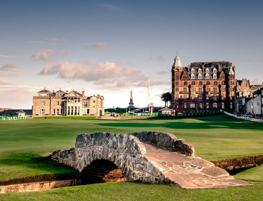 The Old Course at St. Andrews in Scotland 