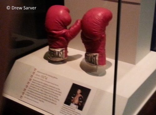The day after Ali died, I happened to be in the American History Museum in Washington, D.C. and saw these on exhibit.